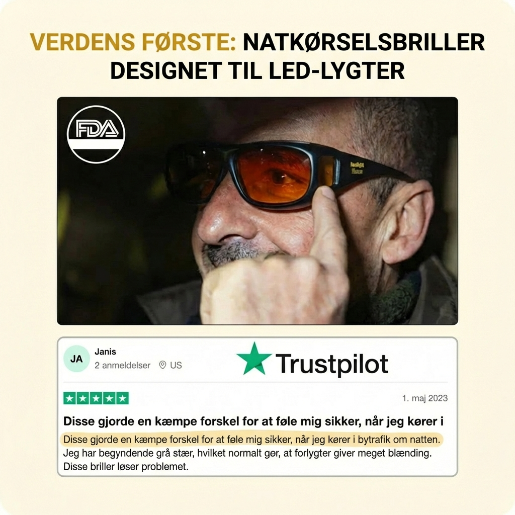 Kør i mørke uden at blive blændet